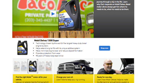 Mobil Delvac Walmart Showcase